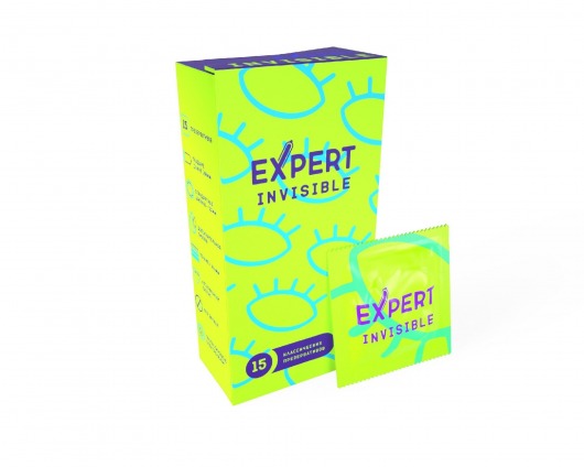 Ультратонкие презервативы Expert Invisible - 15 шт. - Expert - купить с доставкой в Ачинске