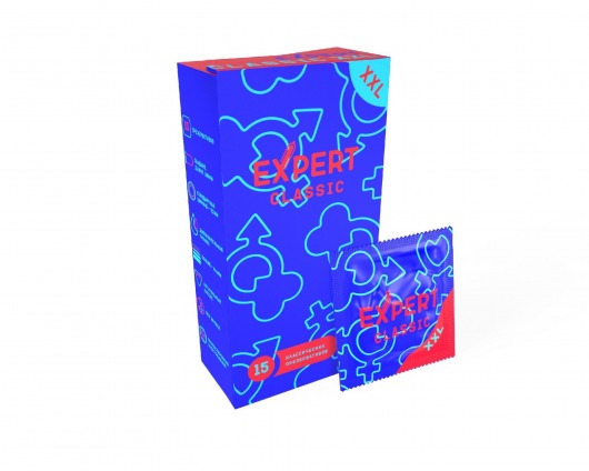 Презервативы увеличенного размера Expert Classic XXL - 15 шт. - Expert - купить с доставкой в Ачинске