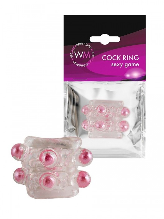 Прозрачная насадка на пенис с цветными шариками - Erowoman-Eroman - в Ачинске купить с доставкой