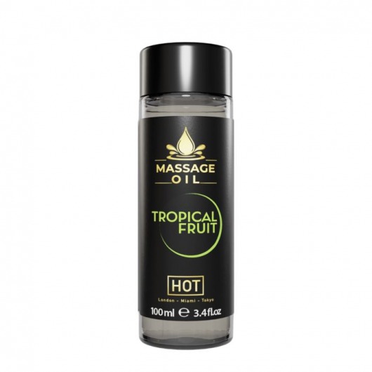 Массажное масло c ароматом тропических фруктов Massage Oil - 100 мл. - HOT - купить с доставкой в Ачинске