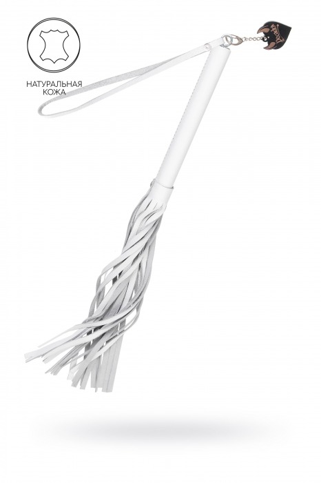 Белая кожаная плеть - 50 см. - Pecado - купить с доставкой в Ачинске