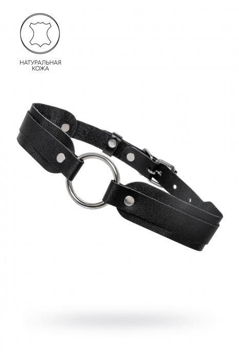 Черный кожаный чокер-ошейник со скруглёнными углами - Pecado - купить с доставкой в Ачинске