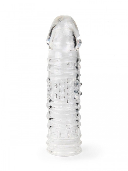 Прозрачная закрытая насадка на пенис - 17 см. - Sex Expert - в Ачинске купить с доставкой
