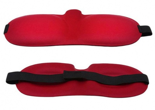 Красная глухая маска на резинке - Sitabella - купить с доставкой в Ачинске