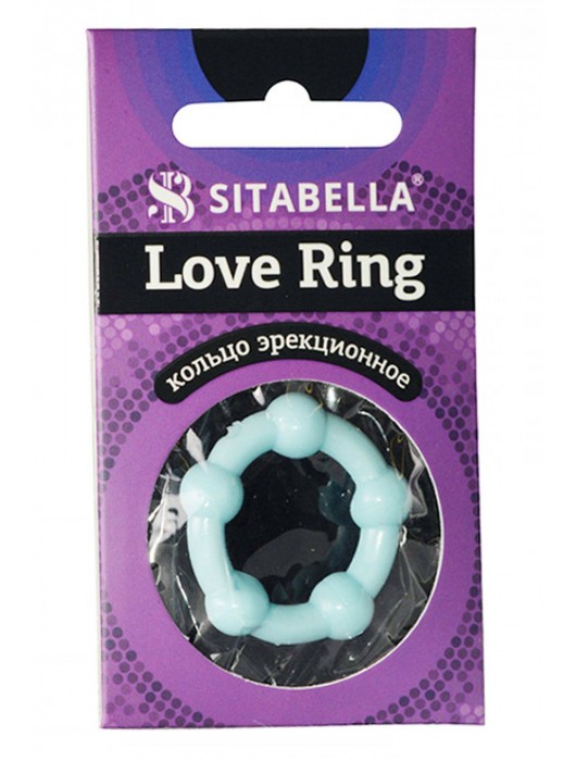 Цветное эрекционное кольцо Love Ring с бусинами - Sitabella - в Ачинске купить с доставкой