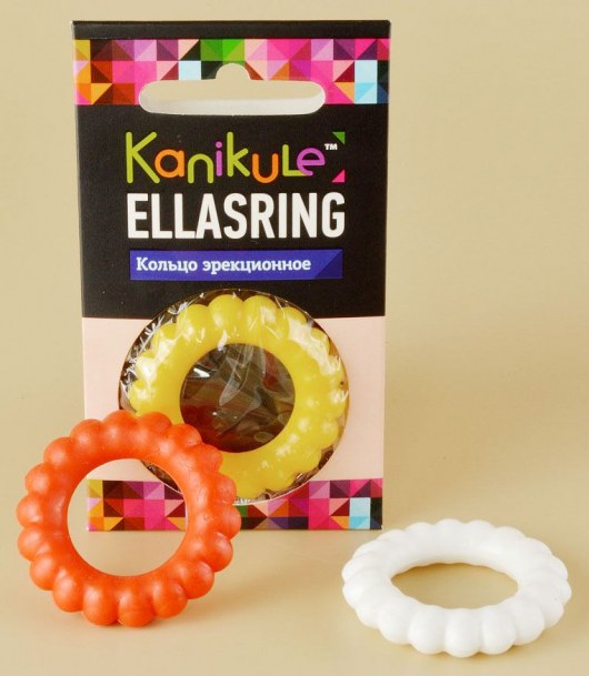 Цветное рельефное эрекционное кольцо Ellasring - Sitabella - в Ачинске купить с доставкой