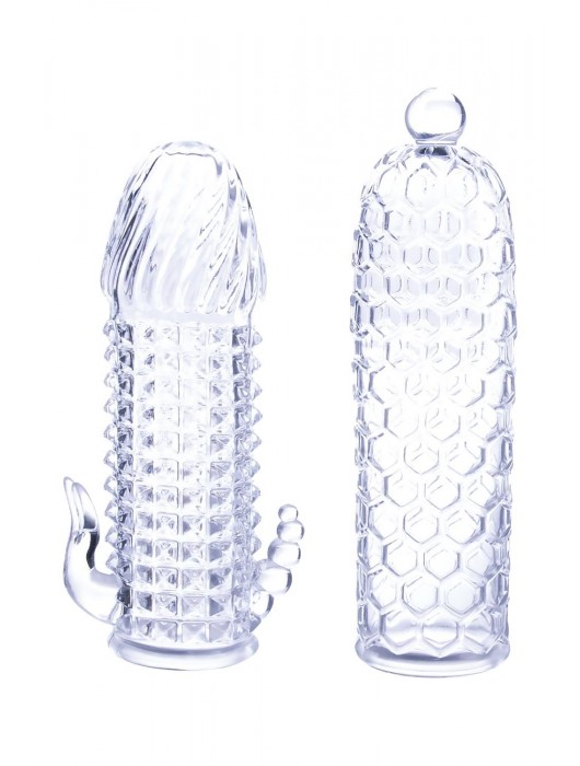 Набор из 2 прозрачных насадок на член Seductive Tickler Sleeves Set - NMC - в Ачинске купить с доставкой