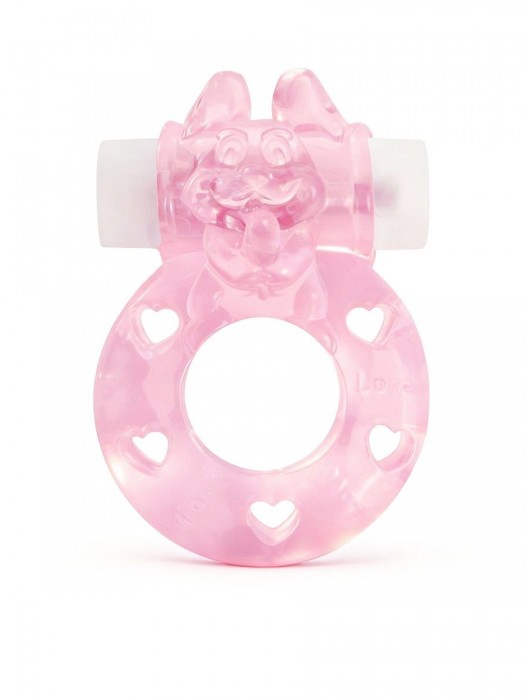 Розовое эрекционное виброкольцо в форме зайчика - 1137 - в Ачинске купить с доставкой