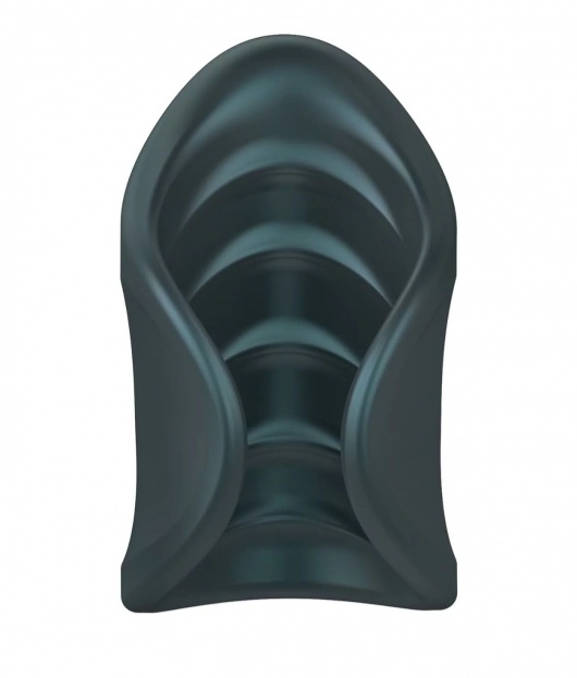 Серый сквозной мастурбатор с вибрацией Manwan Starter - Manwan - в Ачинске купить с доставкой