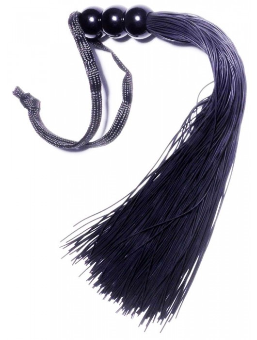 Черная силиконовая плетка - 25,4 см. - Boys of Toys - купить с доставкой в Ачинске