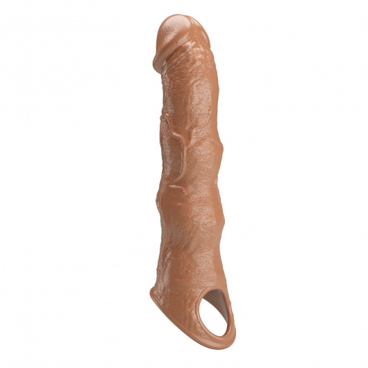 Карамельный фаллоудлинитель с 3 вставками - 28 см. - Baile - в Ачинске купить с доставкой