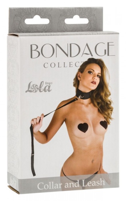 Ошейник Bondage Collection Collar and Leash Plus Size - Lola Games - купить с доставкой в Ачинске