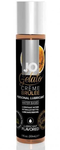 Лубрикант с ароматом крем-брюле JO GELATO CREME BRULEE - 30 мл. - System JO - купить с доставкой в Ачинске