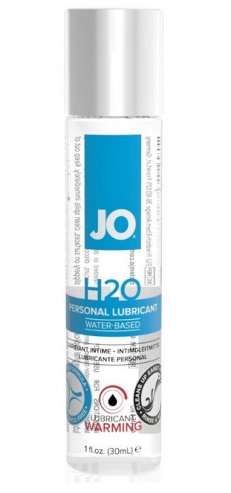 Возбуждающий лубрикант на водной основе JO Personal Lubricant H2O Warming - 30 мл. - System JO - купить с доставкой в Ачинске