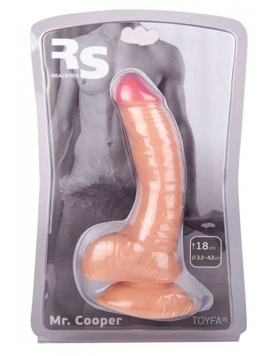 Телесный фаллоимитатор с присоской - 14,5 см. - ToyFa