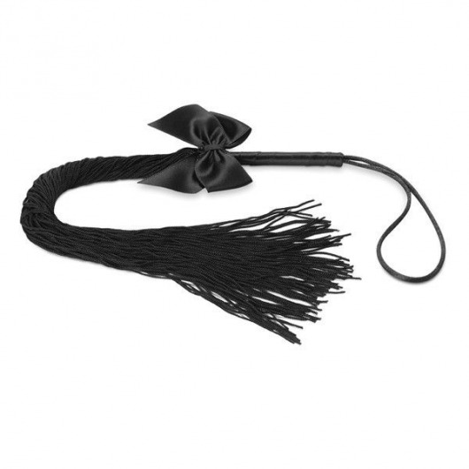 Чёрная плётка Lilly Whip Bijoux - Bijoux Indiscrets - купить с доставкой в Ачинске