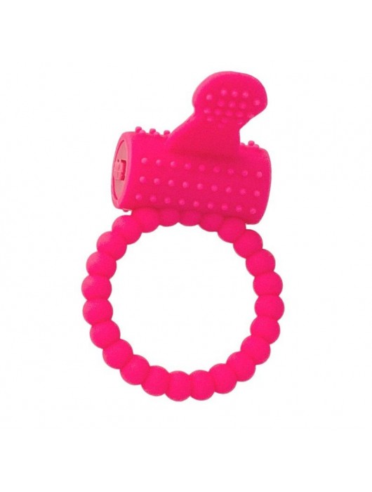 Розовое силиконовое виброкольцо A-toys - A-toys - в Ачинске купить с доставкой