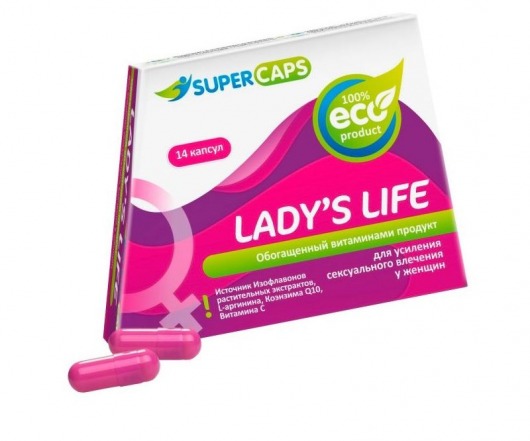 Возбуждающие капсулы Ladys Life - 14 капсул (0,35 гр.) - SuperCaps - купить с доставкой в Ачинске