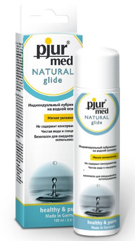 Нейтральный лубрикант на водной основе pjur MED Natural glide - 100 мл. - Pjur - купить с доставкой в Ачинске