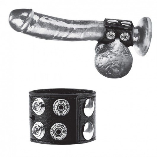 Ремень на член и мошонку 1.5  Cock Ring With Ball Strap - BlueLine - купить с доставкой в Ачинске