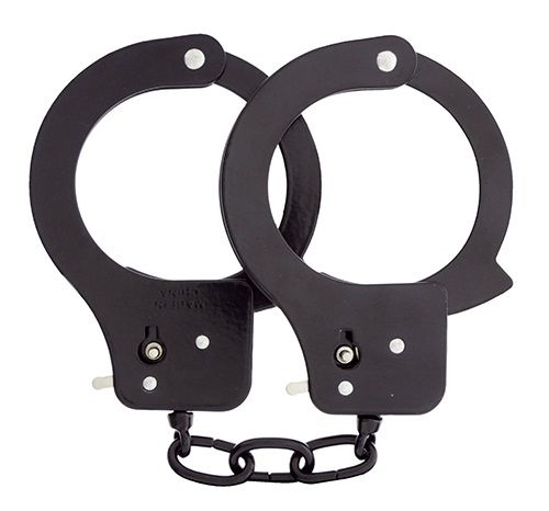 Чёрные наручники из листового металла BONDX METAL CUFFS BLACK - Dream Toys - купить с доставкой в Ачинске