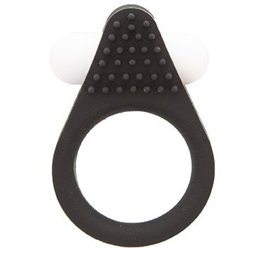 Чёрное эрекционное кольцо LIT-UP SILICONE STIMU RING 1 BLACK - Dream Toys - в Ачинске купить с доставкой