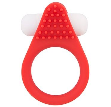 Красное эрекционное кольцо LIT-UP SILICONE STIMU RING 1 RED - Dream Toys - в Ачинске купить с доставкой