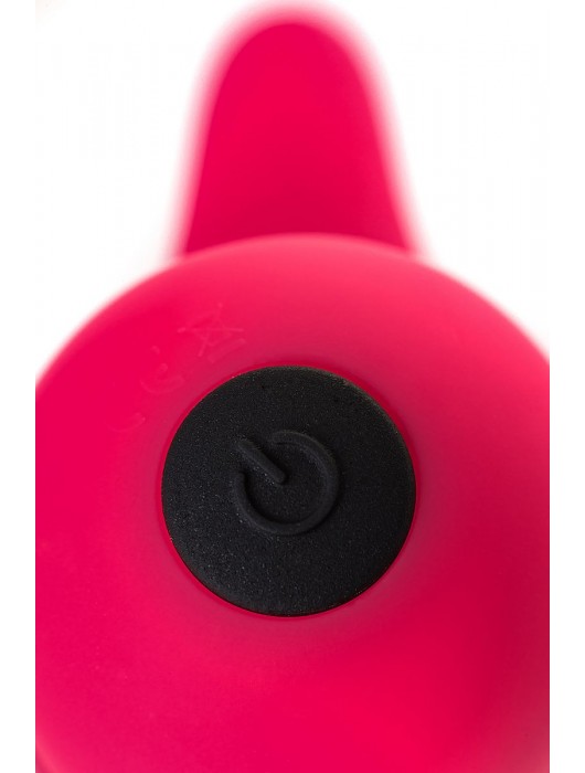 Розовый вибромассажёр с небольшим клиторальным отростком - 15 см. - A-toys