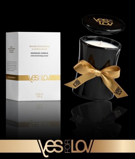 Массажная аромасвеча BEWITCHING MASSAGE CANDLE - 120 мл. - YESforLOV - купить с доставкой в Ачинске