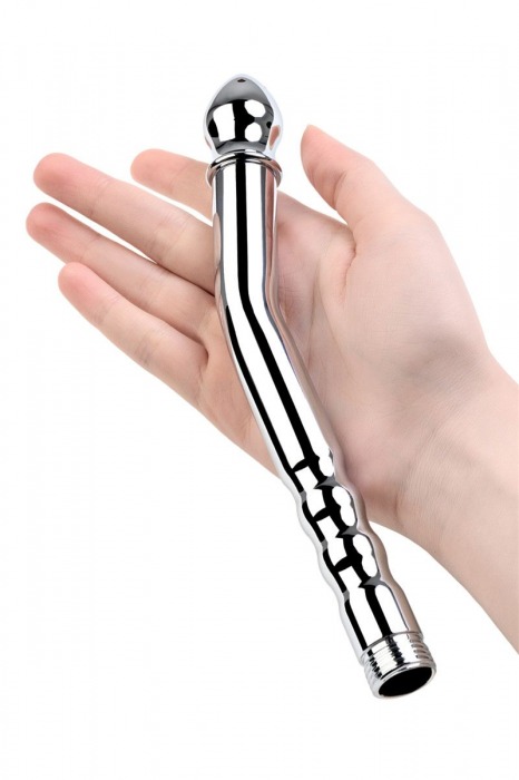 Металлический анальный душ с тремя насадками - ToyFa - купить с доставкой в Ачинске