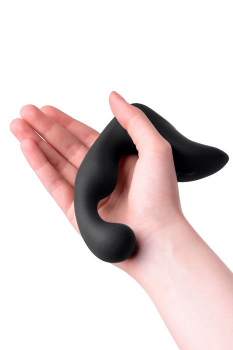 Чёрный изогнутый вибростимулятор простаты Erotist - Erotist Adult Toys - в Ачинске купить с доставкой