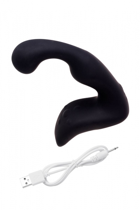 Чёрный изогнутый вибростимулятор простаты Erotist - Erotist Adult Toys - в Ачинске купить с доставкой