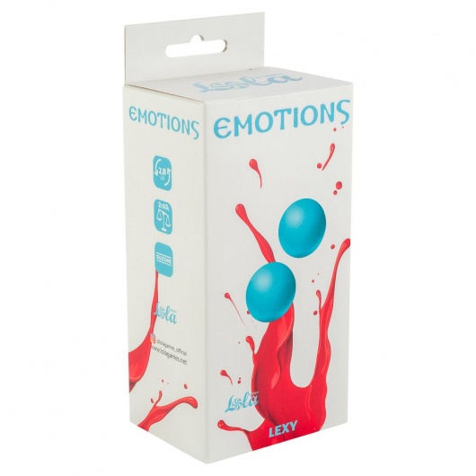 Голубые вагинальные шарики без сцепки Emotions Lexy Medium - Lola Games