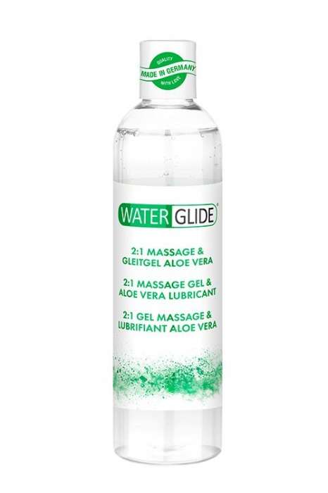 Гель-смазка 2-в-1 MASSAGE   LUBRICANT ALOE VERA - 300 мл. - Waterglide - купить с доставкой в Ачинске