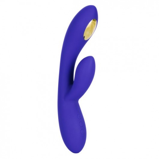 Фиолетовый вибратор с функцией электростимуляции Intimate E-Stimulator Dual Wand - 21,5 см. - California Exotic Novelties - купить с доставкой в Ачинске