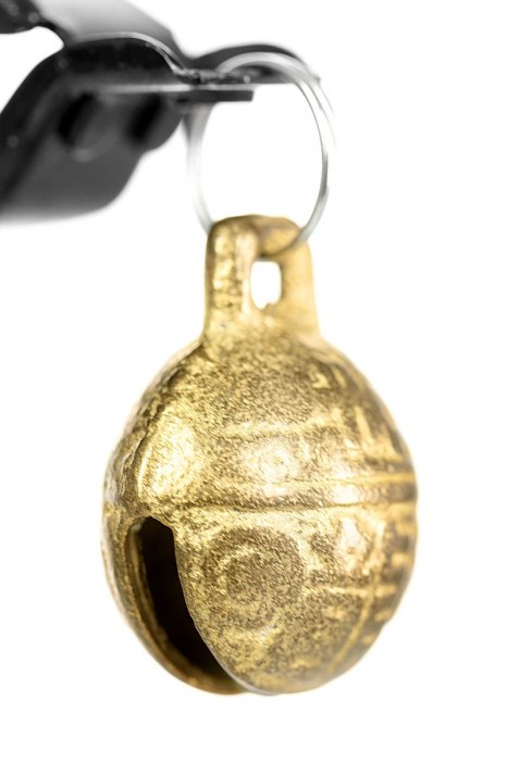 Черно-золотистые зажимы для сосков TOYFA Theatre - ToyFa - купить с доставкой в Ачинске