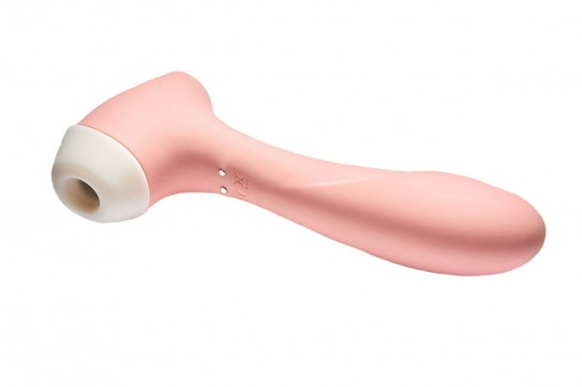 Персиковый вакуумный бесконтактный стимулятор клитора и вибратор Halo - Le Frivole