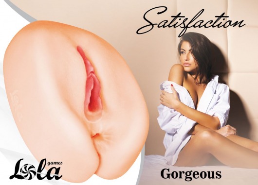 Мастурбатор с 2 тоннелями Satisfaction Gorgeous - Lola Games - в Ачинске купить с доставкой