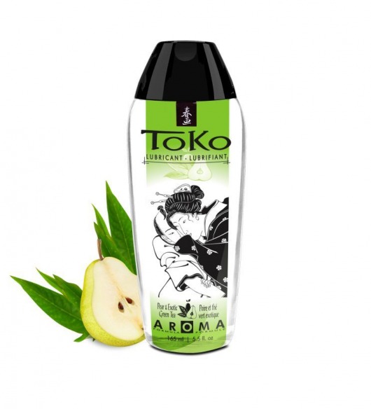 Интимный гель TOKO Pear   Exotic Green Tea с ароматом груши и зеленого чая - 165 мл. - Shunga - купить с доставкой в Ачинске