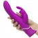 Лиловый вибратор-кролик Curve Rechargeable Rabbit Vibrator - 25,4 см. - Happy Rabbit купить в Ачинске с доставкой в Orgasmix.ru Лиловый вибратор-кролик Curve Rechargeable Rabbit Vibrator - 25,4 см. - Happy Rabbit