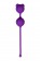 Фиолетовые вагинальные шарики A-Toys с ушками - A-toys