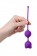 Фиолетовые вагинальные шарики A-Toys с ушками - A-toys