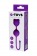 Фиолетовые вагинальные шарики A-Toys с ушками - A-toys