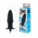 Черная ребристая вибровтулка с ограничителем - 9 см. - Sex Expert в Ачинске Черная ребристая вибровтулка с ограничителем - 9 см. - Sex Expert