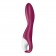 Малиновый вибромассажер для стимуляции G-точки Heated Thrill - 20,6 см. - Satisfyer купить в Ачинске с доставкой в Orgasmix.ru Малиновый вибромассажер для стимуляции G-точки Heated Thrill - 20,6 см. - Satisfyer