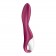 Малиновый вибромассажер для стимуляции G-точки Heated Thrill - 20,6 см. - Satisfyer купить в Ачинске с доставкой в Orgasmix.ru Малиновый вибромассажер для стимуляции G-точки Heated Thrill - 20,6 см. - Satisfyer