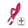 Малиновый вибратор-кролик Embrace Me - 21,2 см. - Satisfyer