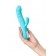 Голубой вибратор-ротатор с клиторальной стимуляцией Merry-Swi - 20,7 см. - JOS