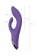 Фиолетовый вибратор-кролик Fingie с функцией Come-Hither - 21,6 см. - JOS