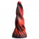 Красно-черный фантазийный фаллоимитатор Hell Kiss Twisted Tongues Silicone Dildo - 18,8 см. - XR Brands